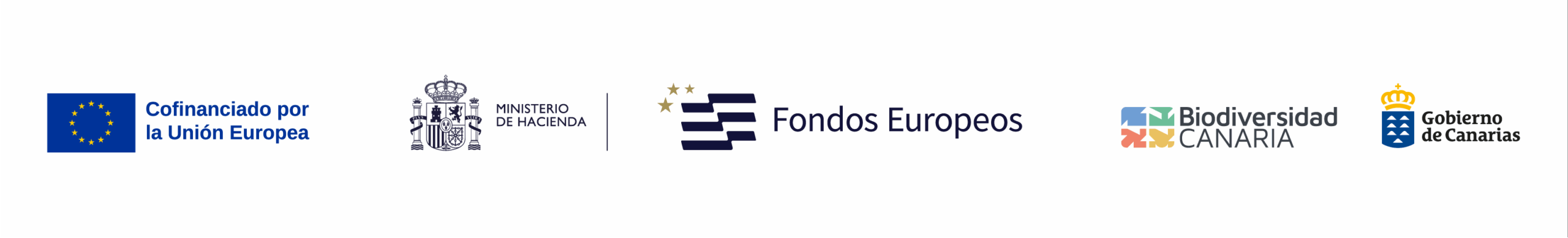 Cofinanciado por la Unión Europea. Ministerio de Hacienda. Fondos Europeos. Biodiversidad Canaria. Gobierno de Canarias.